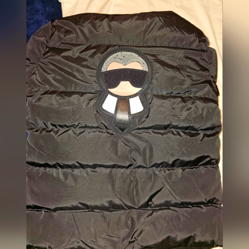 Fendi Karlito studded down puffer jacket